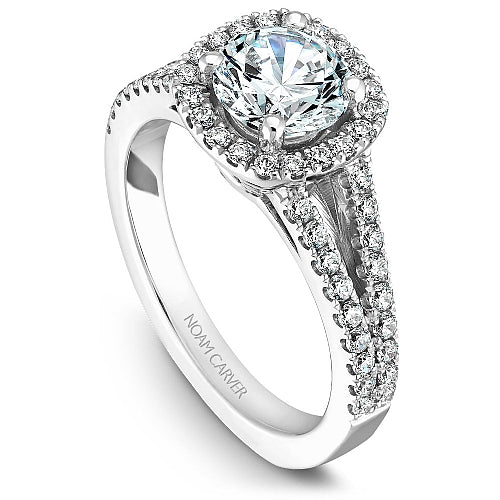 Noam Carver Engagement Ring B015-01 in 14K White Gold