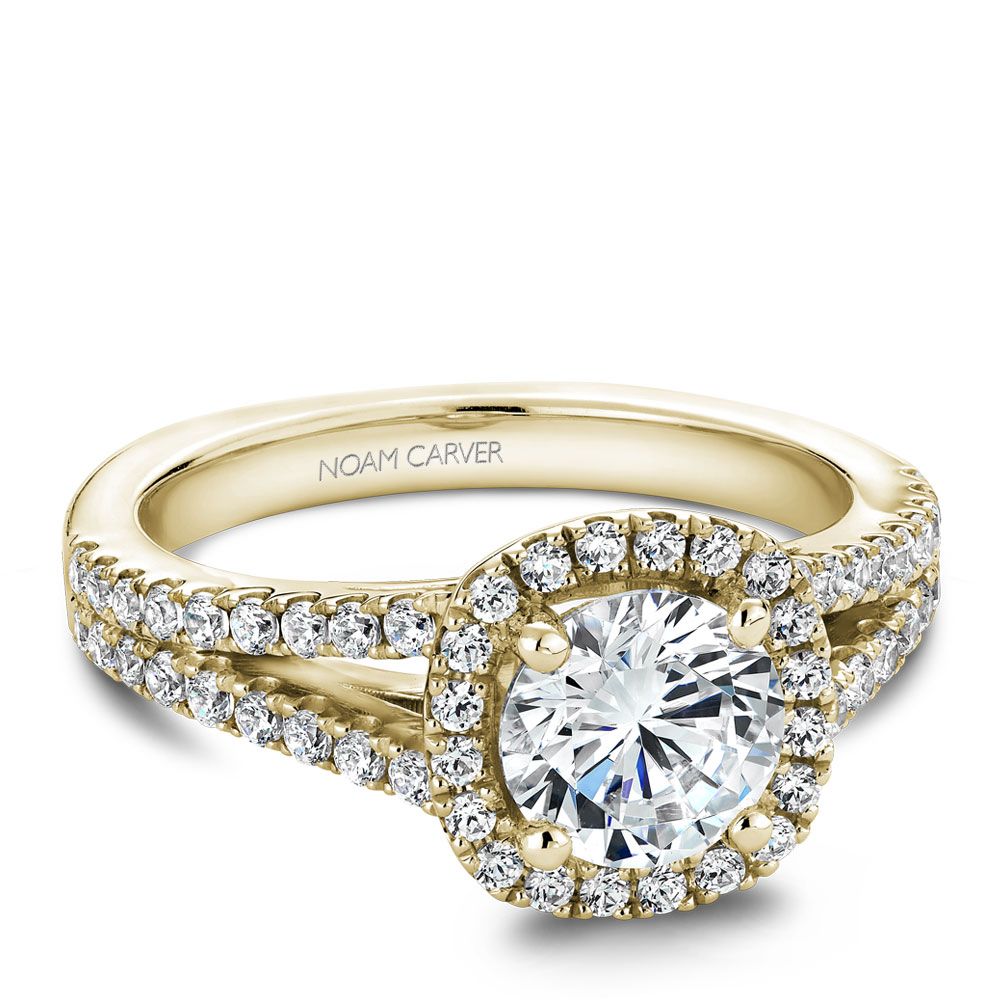 Noam Carver Engagement Ring B015-01 in 14K Yellow Gold