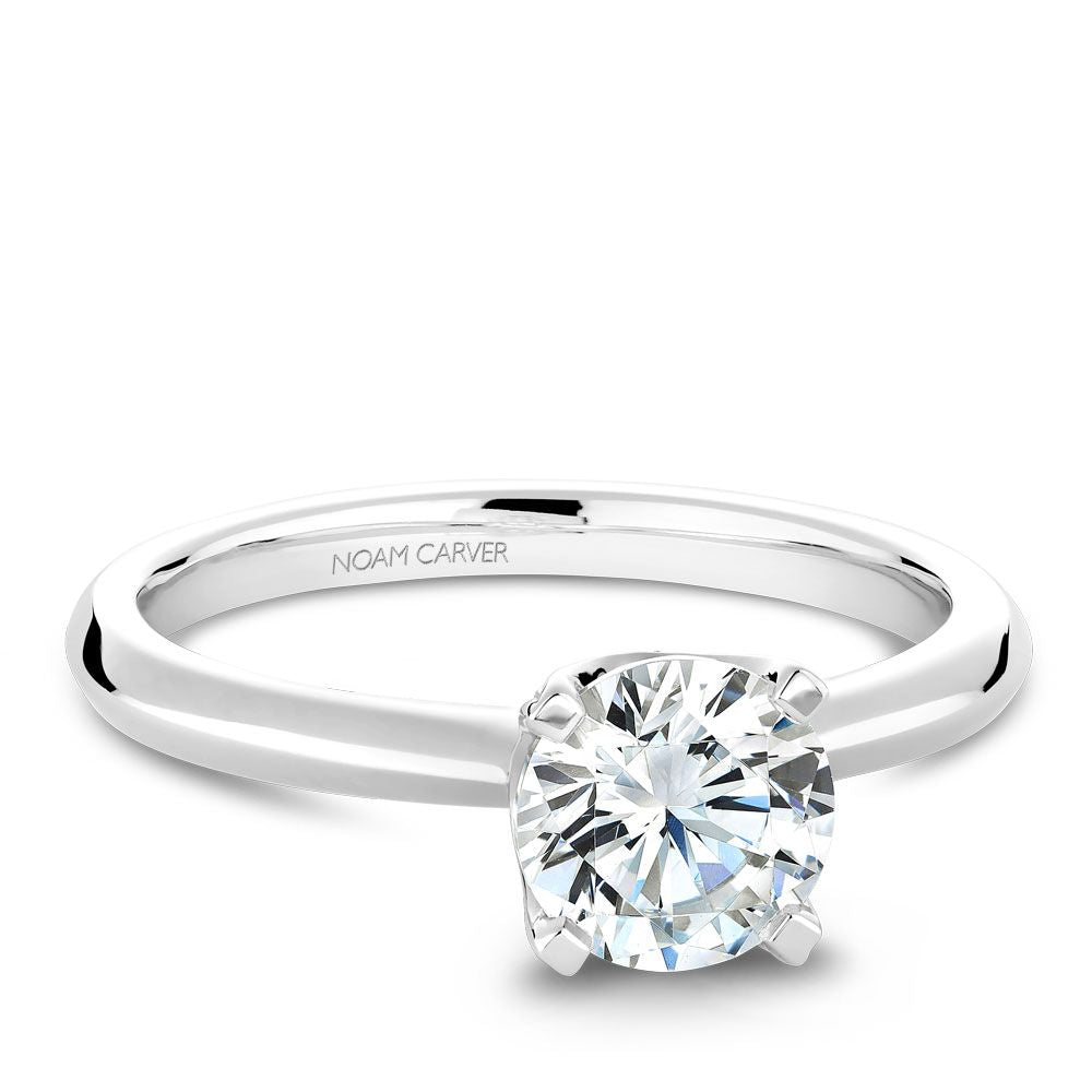 Noam Carver Engagement Ring B027-03 in 14K White Gold