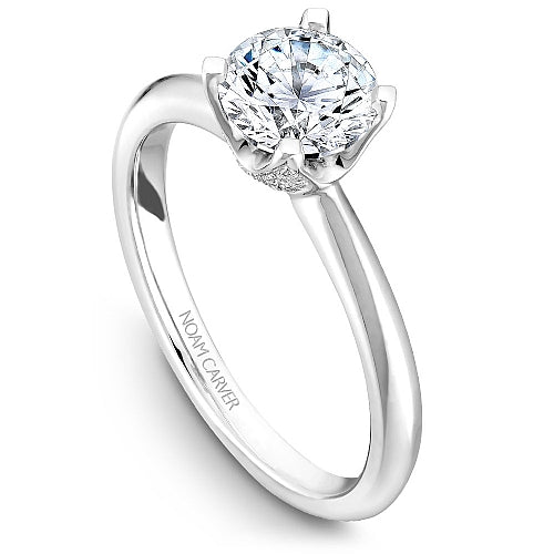 Noam Carver Engagement Ring B027-03 in 14K White Gold
