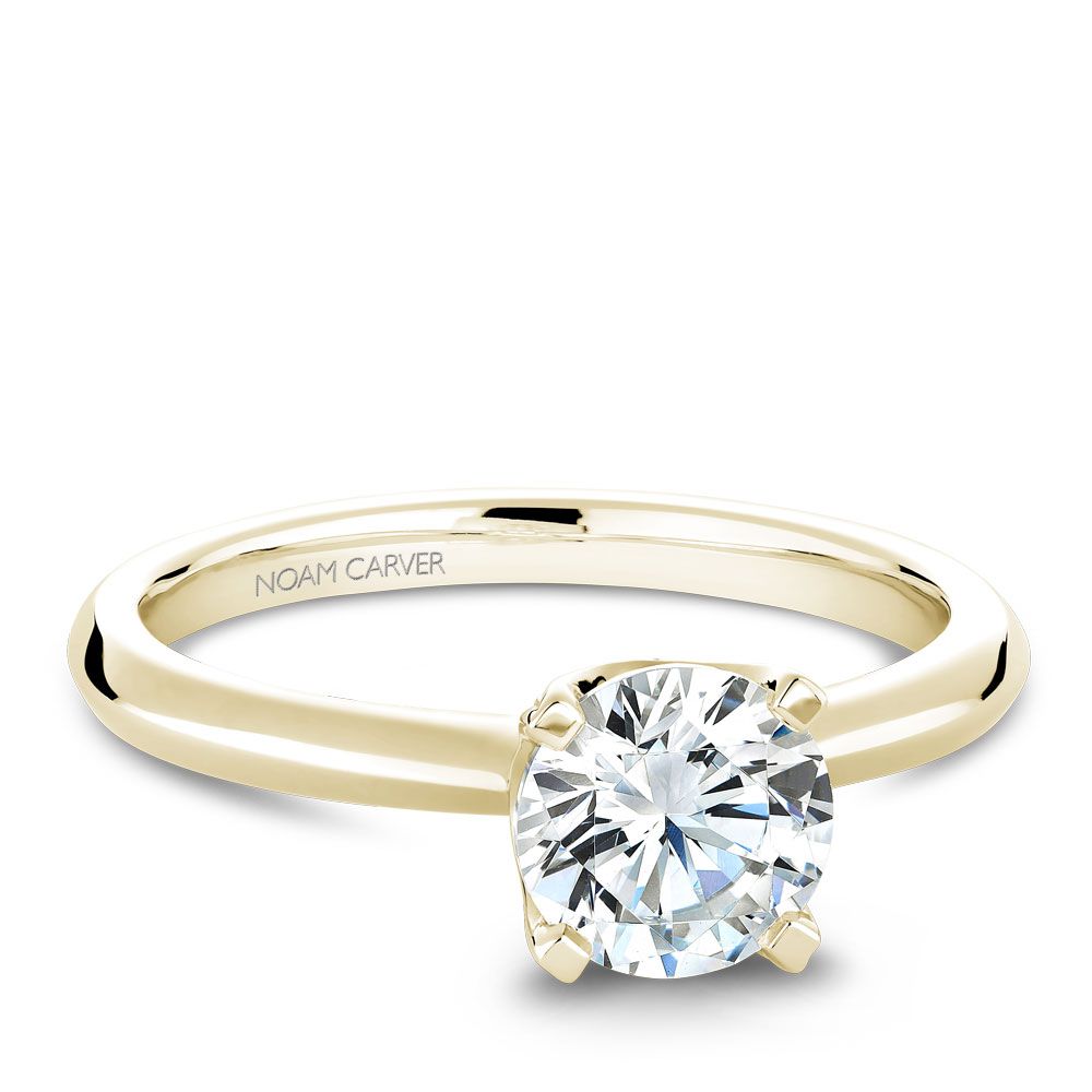 Noam Carver Engagement Ring B027-03 in 14K Yellow Gold