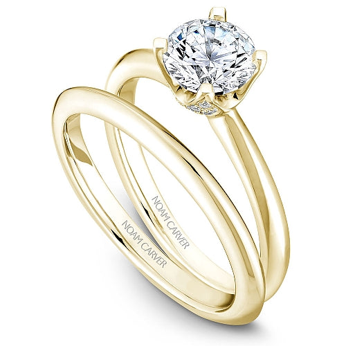 Noam Carver Engagement Ring B027-03 in 14K Yellow Gold