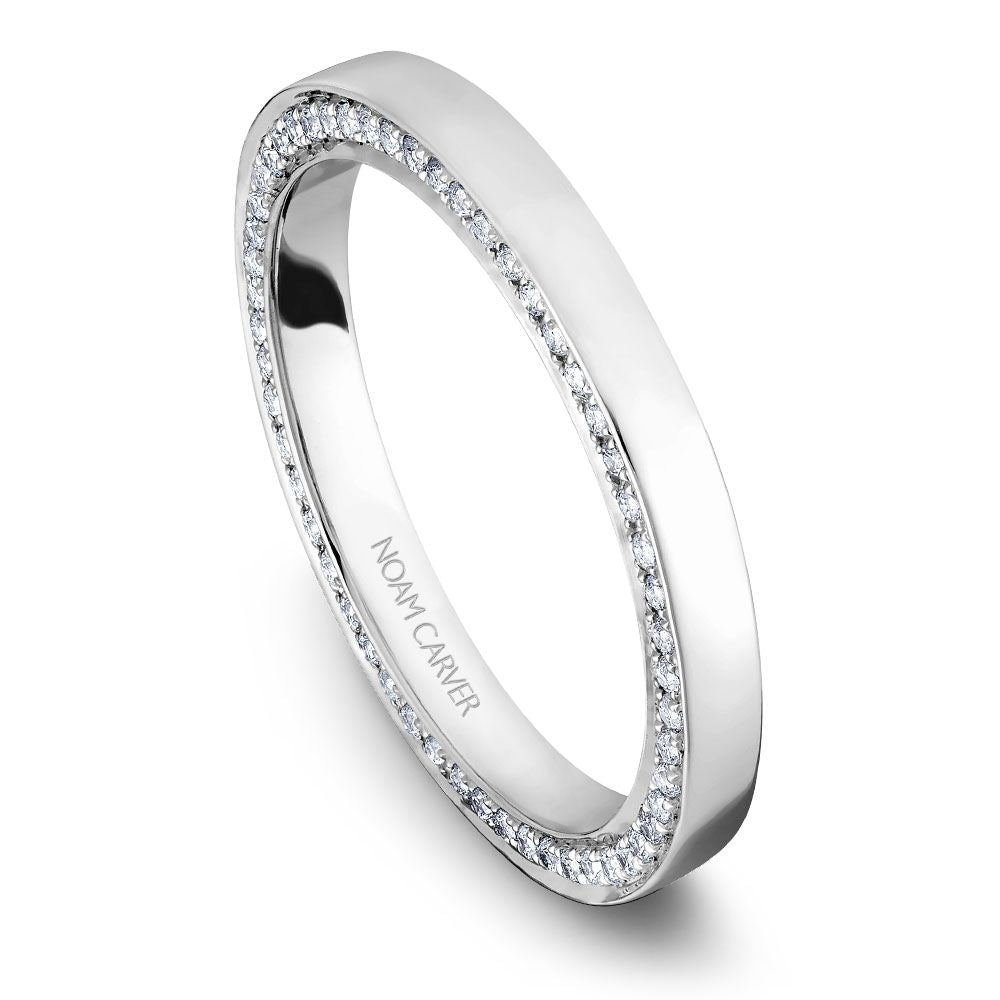 Noam Carver Matching Band B042-03 in 14K White Gold