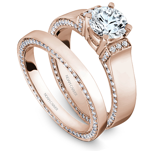 Noam Carver Engagement Ring B042-03 in 14K Rose Gold
