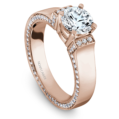 Noam Carver Engagement Ring B042-03 in 14K Rose Gold