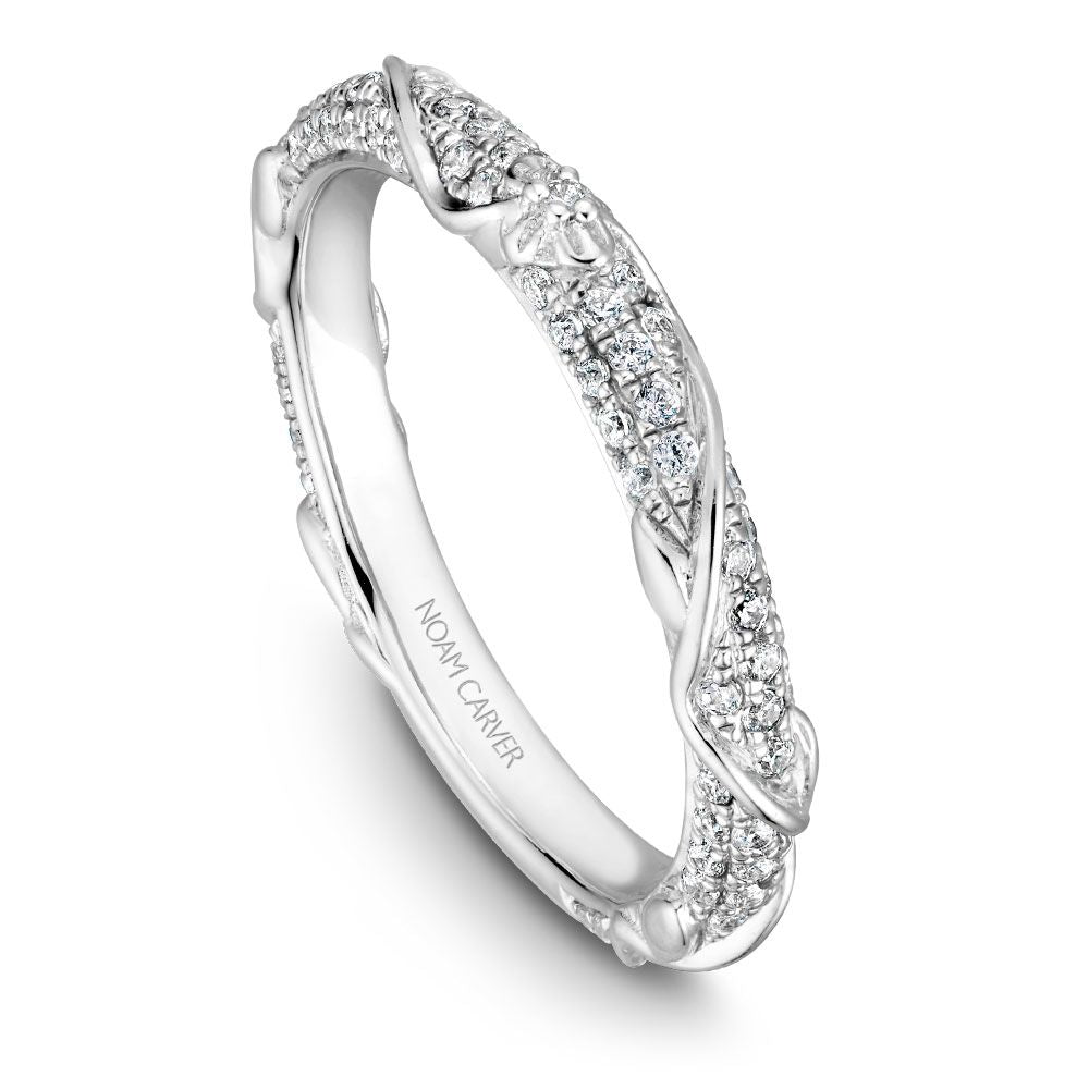 Noam Carver Matching Band B081-02 in 14K White Gold