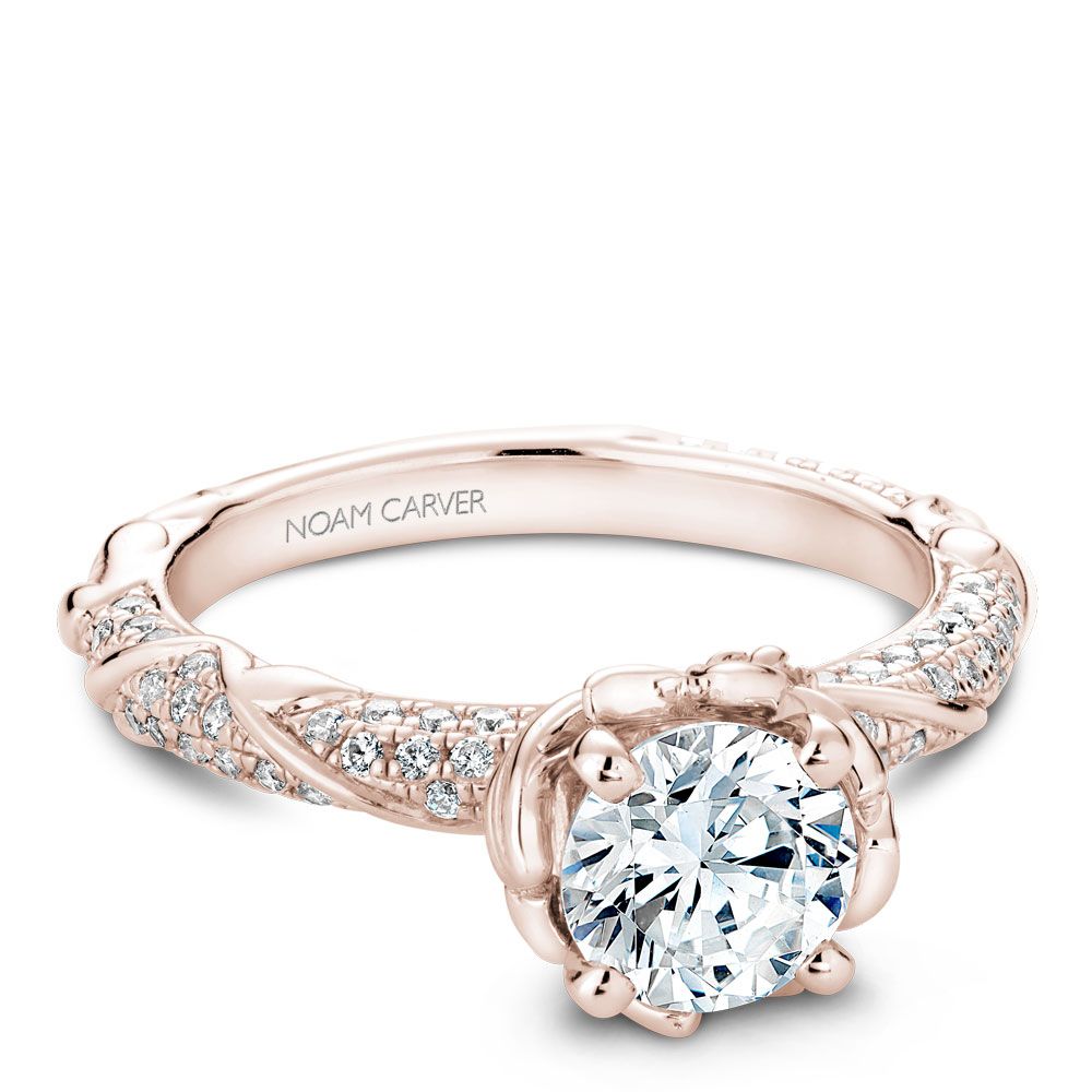 Noam Carver Engagement Ring B081-02 in 14K Rose Gold
