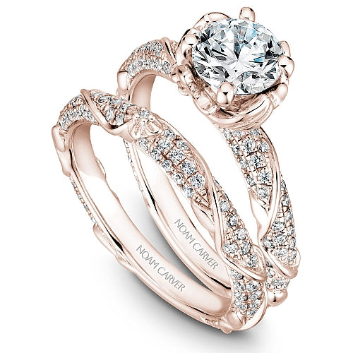 Noam Carver Engagement Ring B081-02 in 14K Rose Gold