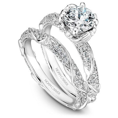 Noam Carver Engagement Ring B081-02 in 14K White Gold