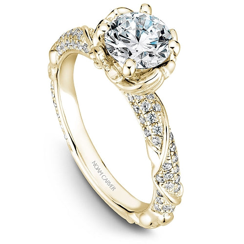 Noam Carver Engagement Ring B081-02 in 14K Yellow Gold