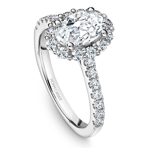 Noam Carver Engagement Ring B189-01 in 14K White Gold