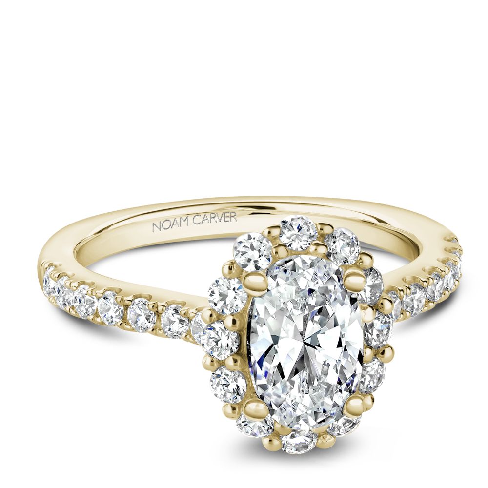 Noam Carver Engagement Ring B189-01 in 14K Yellow Gold