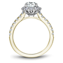 Noam Carver Engagement Ring B189-01 in 14K Yellow Shank with White Head