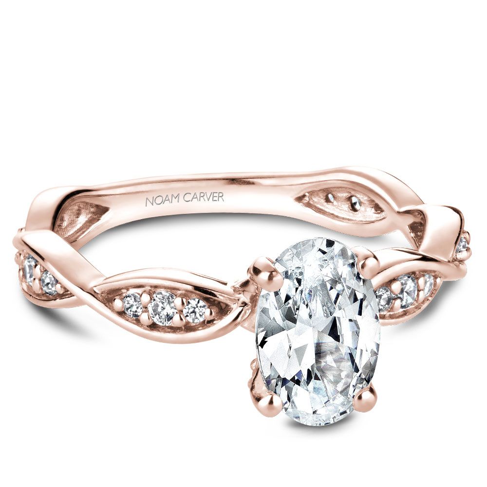Noam Carver Engagement Ring B197-02 in 14K Rose Gold