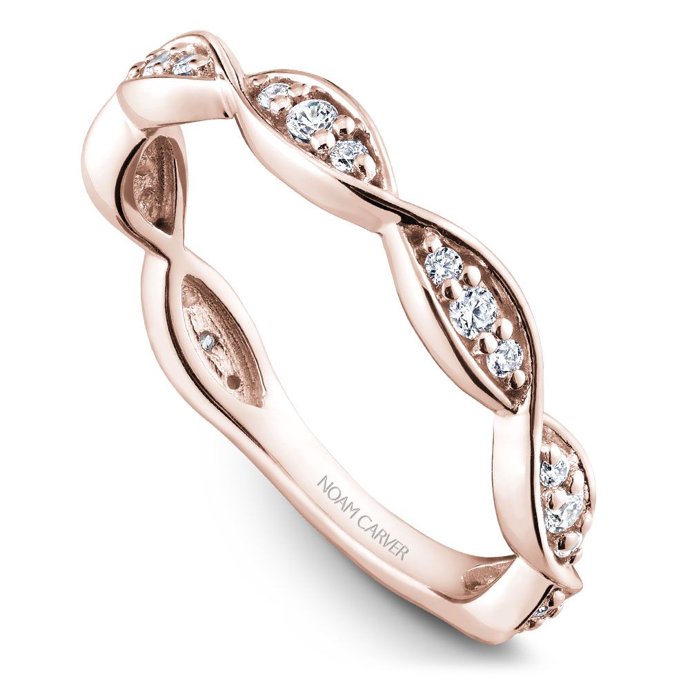 Noam Carver Matching Band B197-02 in 14K Rose Gold