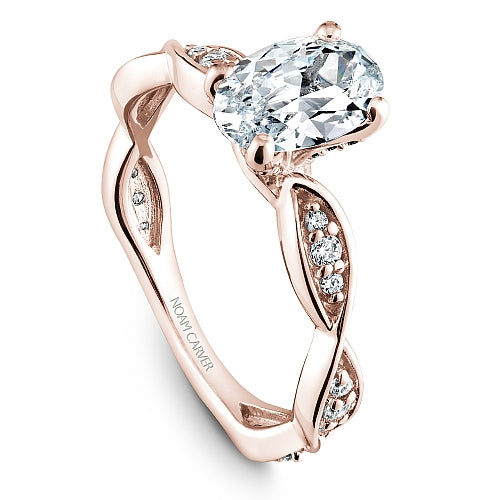 Noam Carver Engagement Ring B197-02 in 14K Rose Gold
