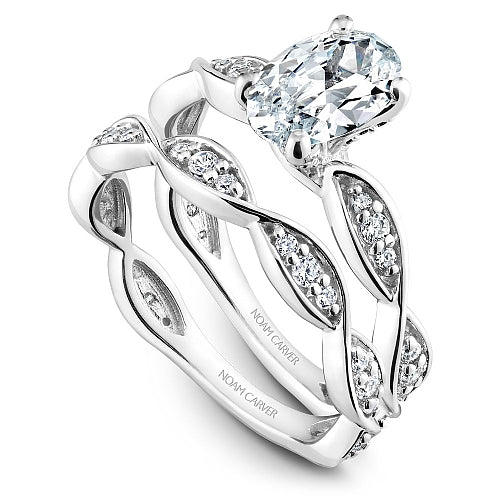 Noam Carver Engagement Ring B197-02 in 14K White Gold