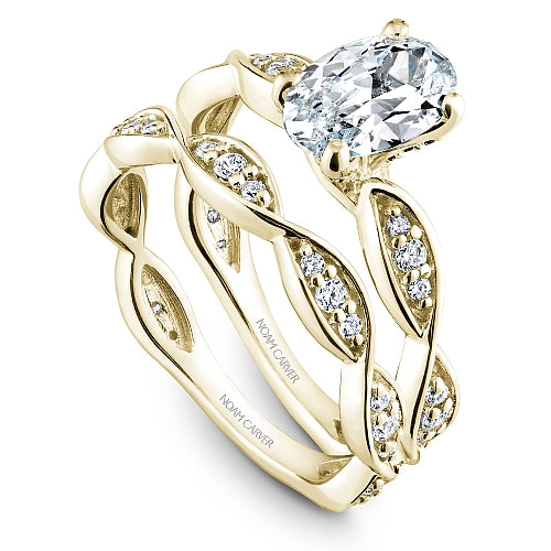 Noam Carver Engagement Ring B197-02 in 14K Yellow Gold