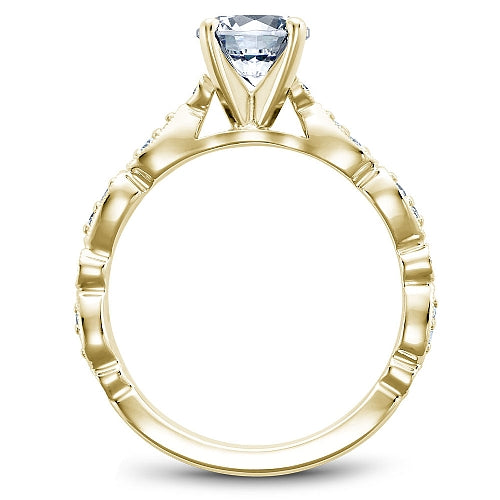 Noam Carver Engagement Ring B204-01 in 14K Yellow Gold