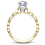 Noam Carver Engagement Ring B204-01 in 18K Yellow Shank with White Head
