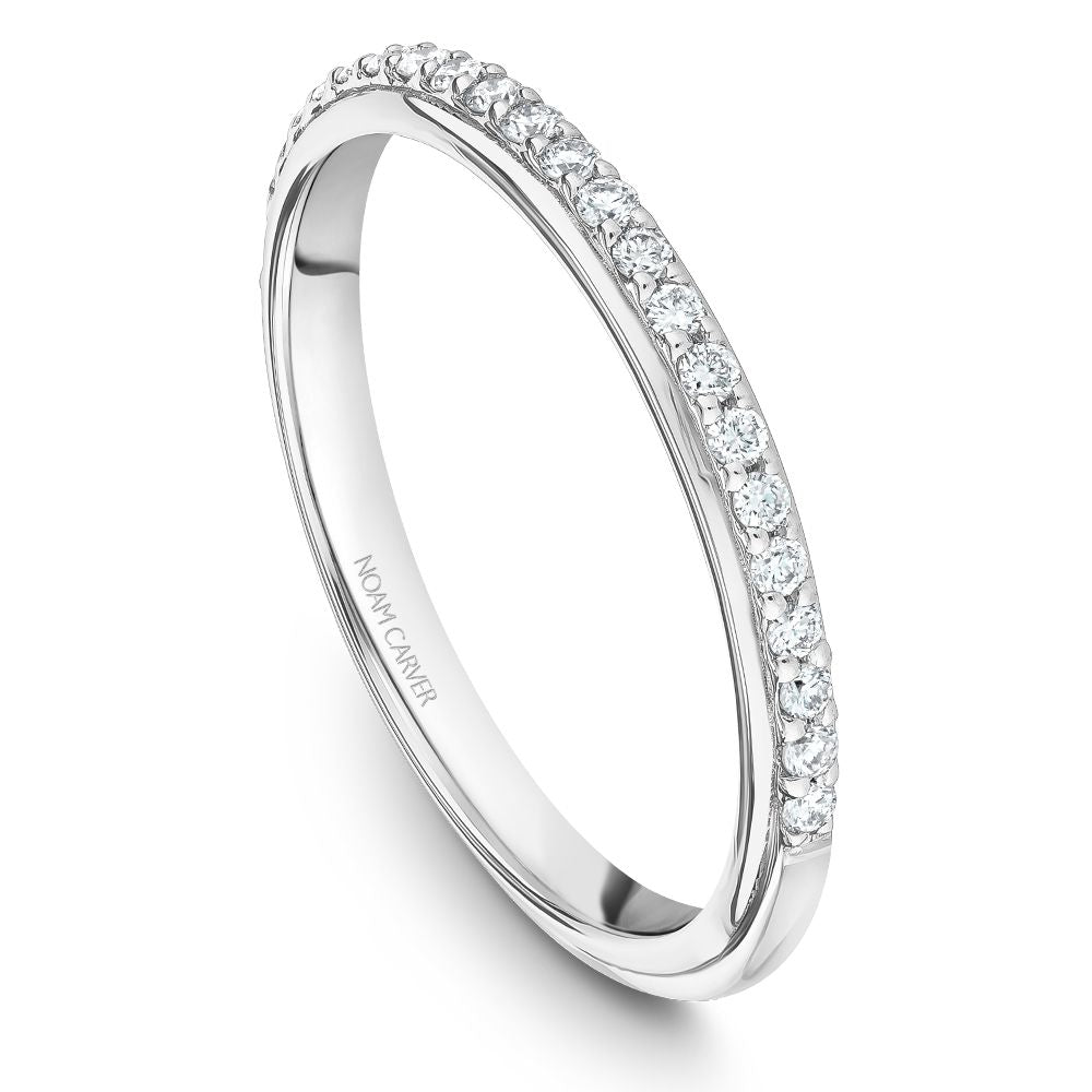 Noam Carver Matching Band B268-02 in 14K White Gold