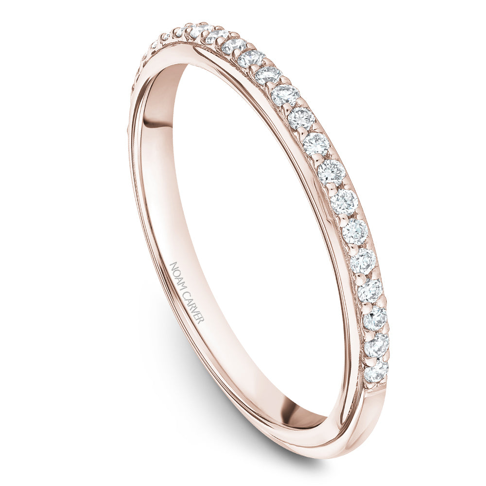 Noam Carver Matching Band B268-02 in 14K Rose Gold