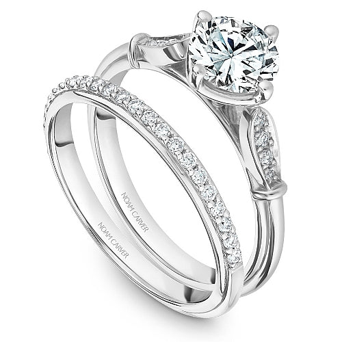 Noam Carver Engagement Ring B268-01 in 14K White Gold