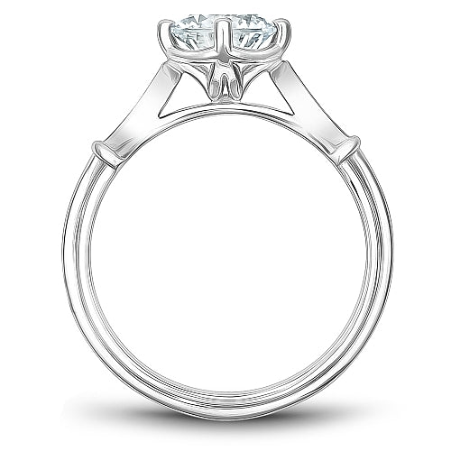 Noam Carver Engagement Ring B268-01 in 14K White Gold
