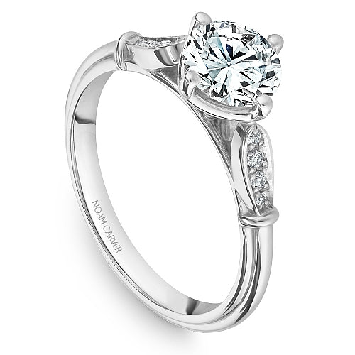 Noam Carver Engagement Ring B268-01 in 14K White Gold