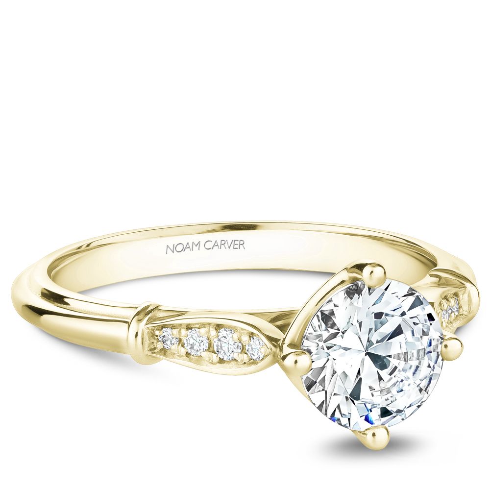 Noam Carver Engagement Ring B268-01 in 14K Yellow Gold