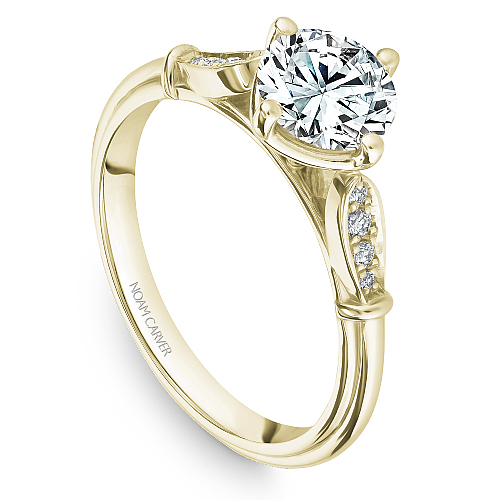 Noam Carver Engagement Ring B268-01 in 14K Yellow Gold