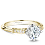 Noam Carver Engagement Ring B268-01 in 14K Yellow Shank with White Head
