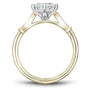 Noam Carver Engagement Ring B268-01 in 14K Yellow Shank with White Head