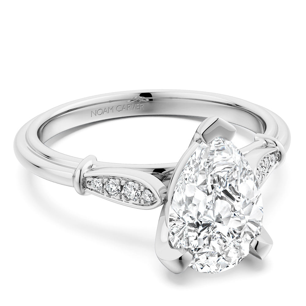 Noam Carver Engagement Ring B268-02 in 14K White Gold