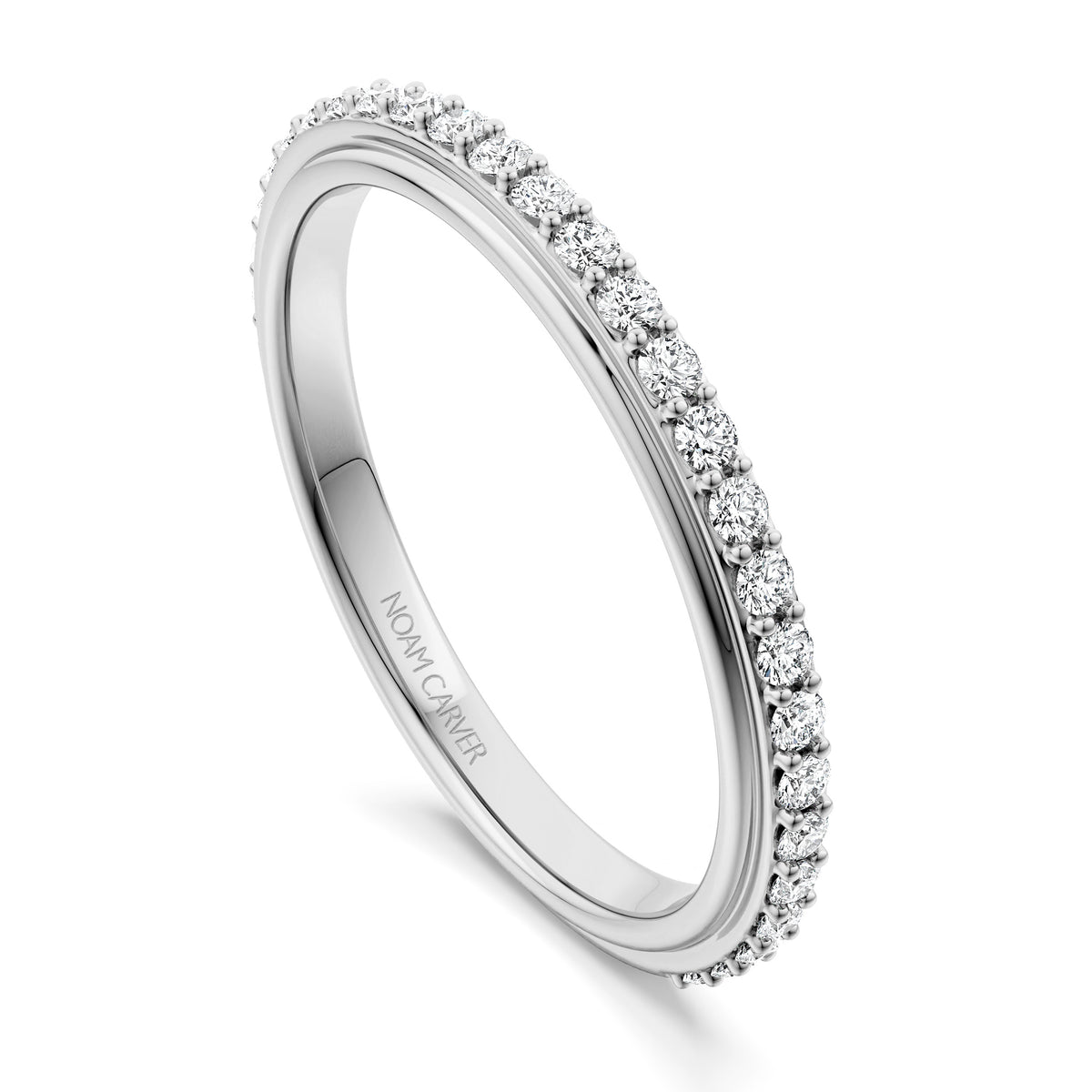 Noam Carver Matching Band B268-02 in 18K White Gold