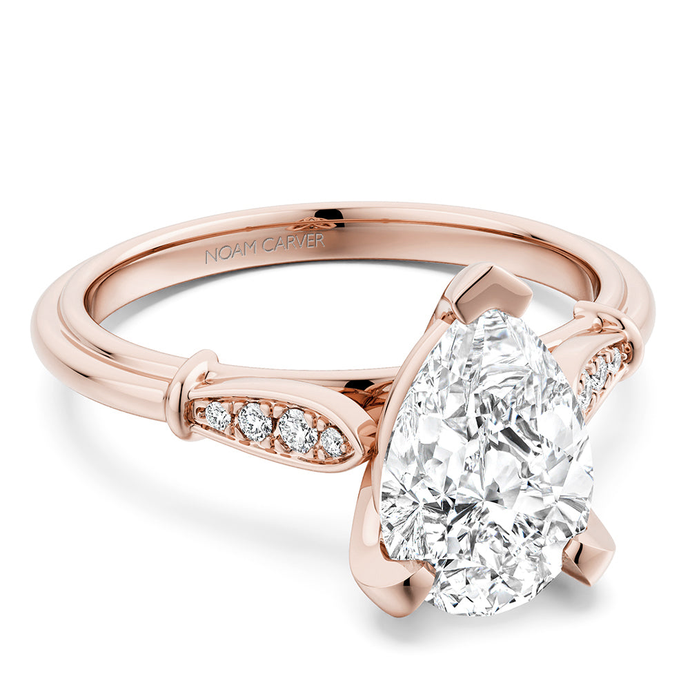 Noam Carver Engagement Ring B268-02 in 14K Rose Gold