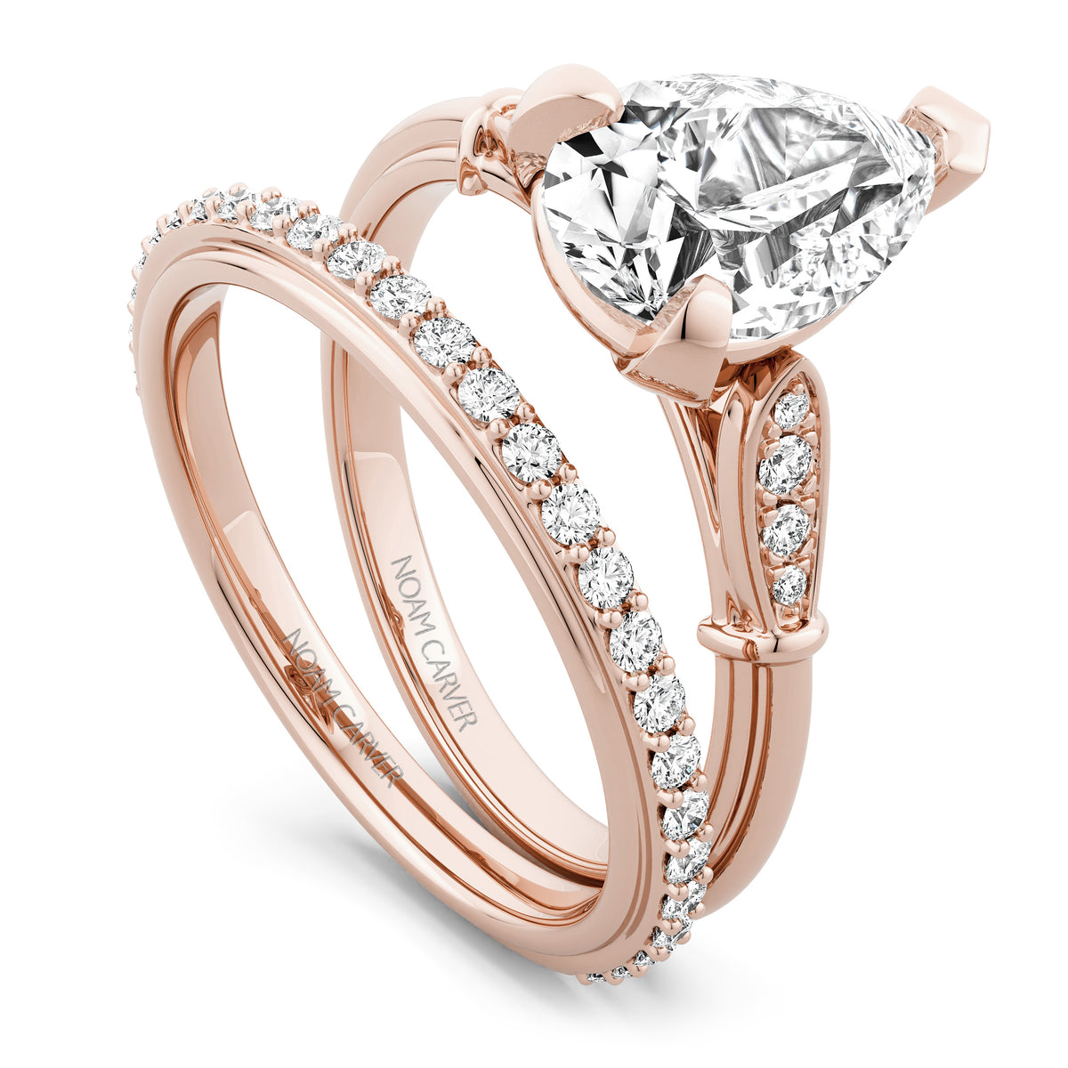 Noam Carver Engagement Ring B268-02 in 14K Rose Gold
