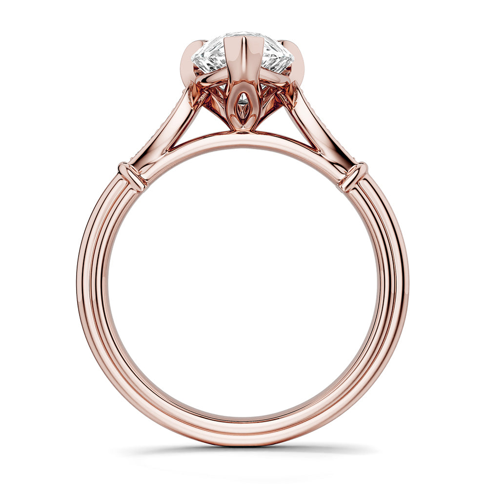 Noam Carver Engagement Ring B268-02 in 14K Rose Gold