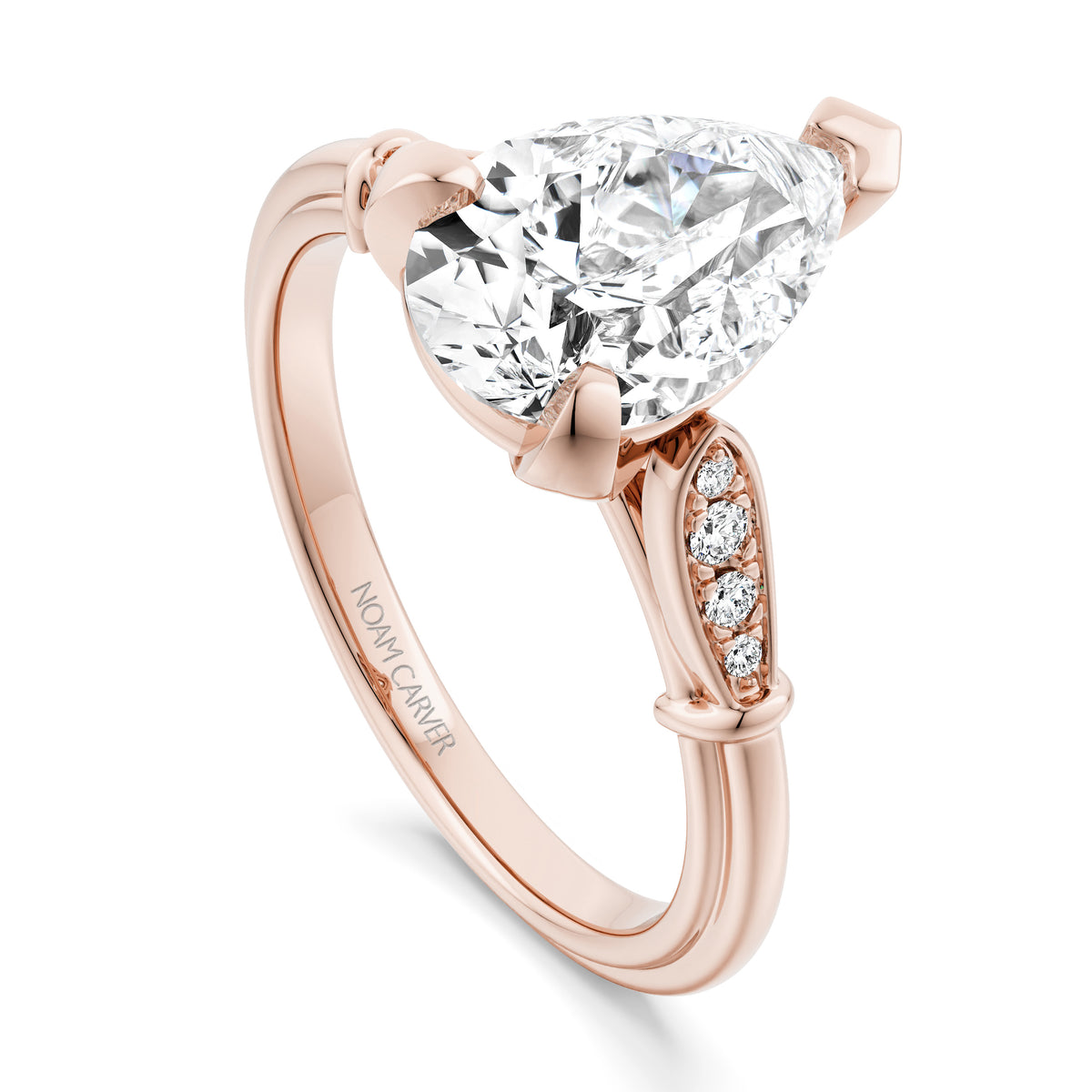Noam Carver Engagement Ring B268-02 in 14K Rose Gold