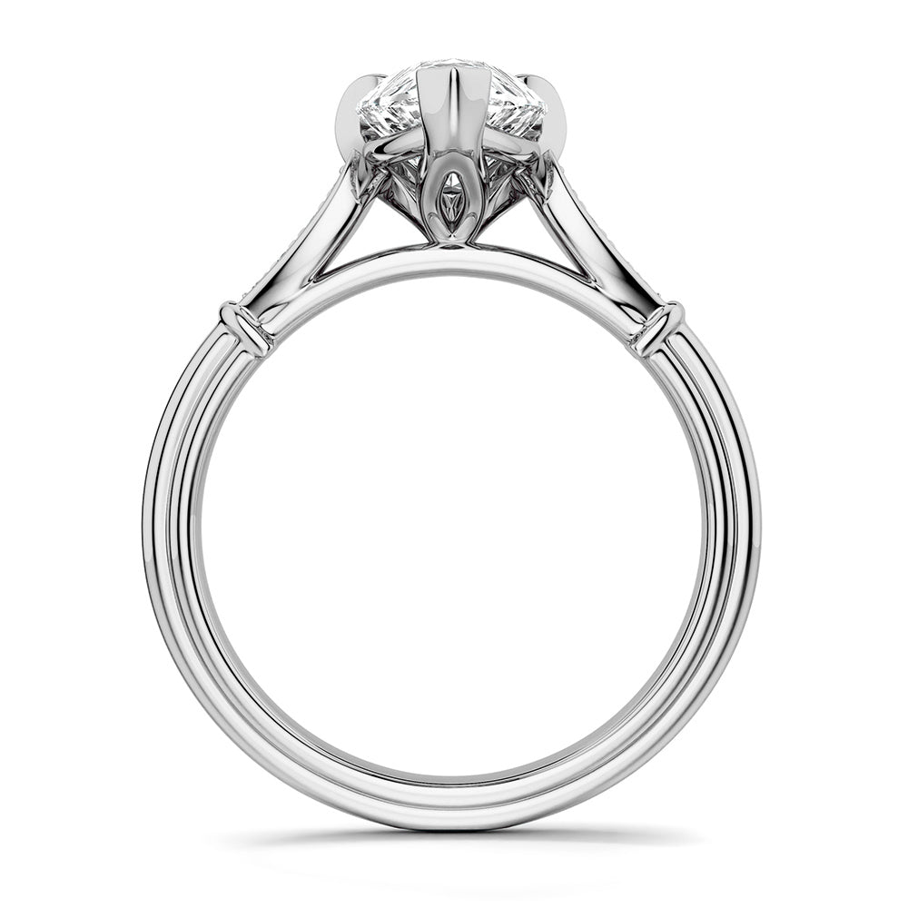 Noam Carver Engagement Ring B268-02 in 14K White Gold