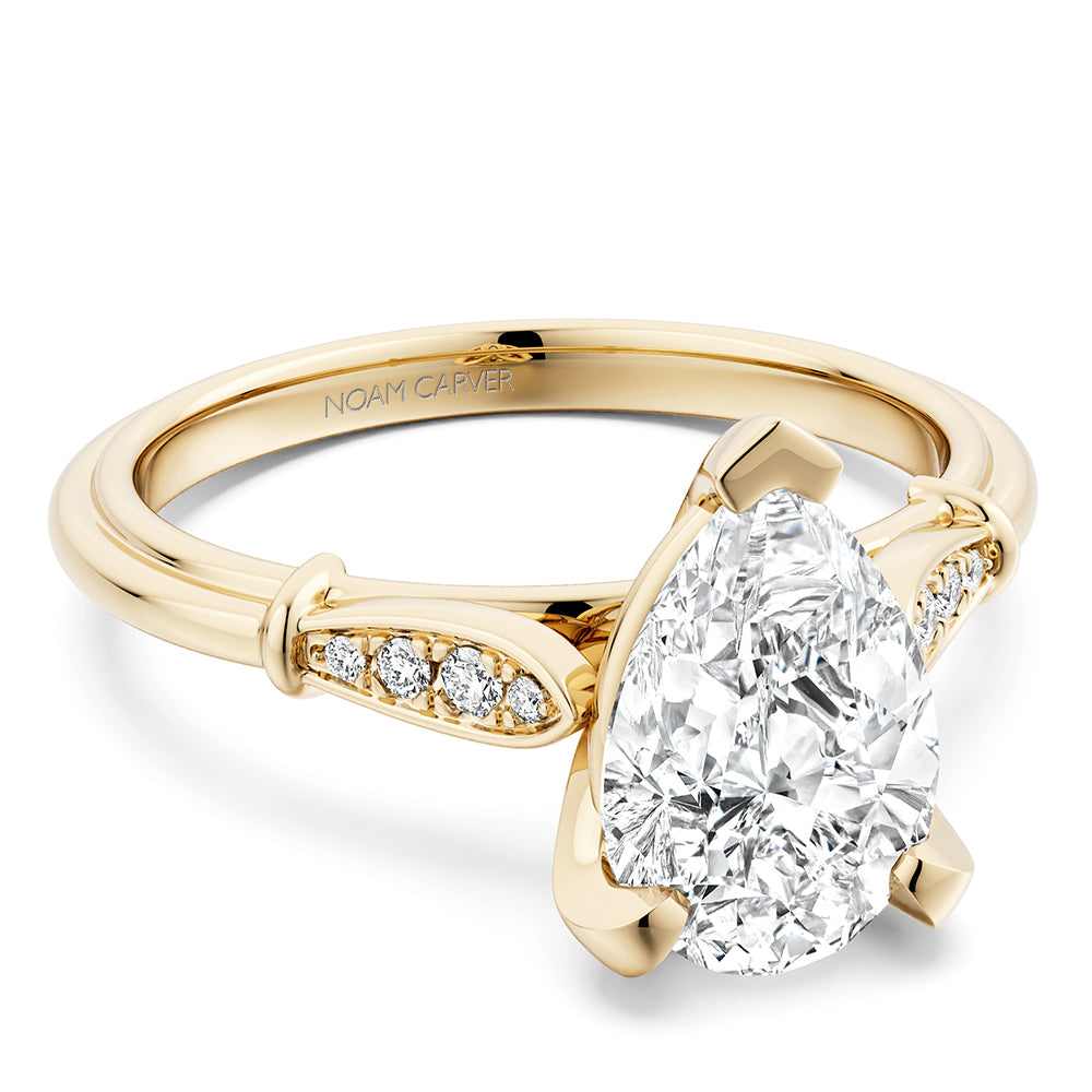 Noam Carver Engagement Ring B268-02 in 14K Yellow Gold