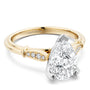 Noam Carver Engagement Ring B268-02 in 14K Yellow Shank with White Head