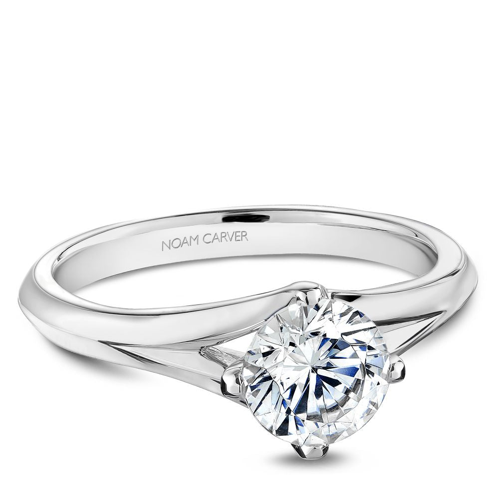 Noam Carver Engagement Ring B352-01 in 14K White Gold