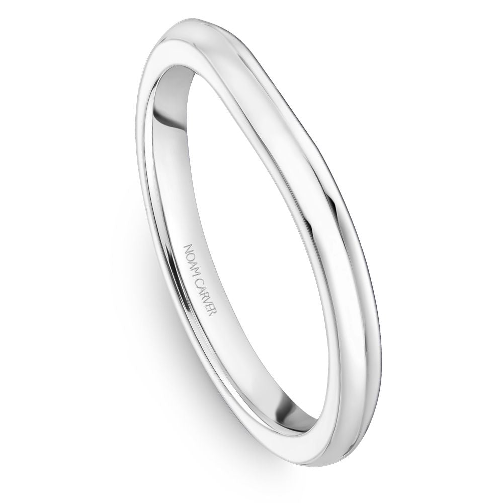 Noam Carver Matching Band B352-01 in 14K White Gold