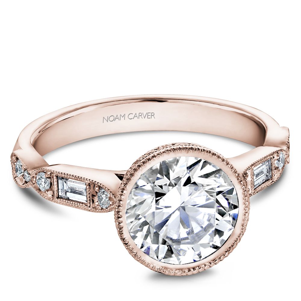 Noam Carver Engagement Ring B355-01 in 14K Rose Gold