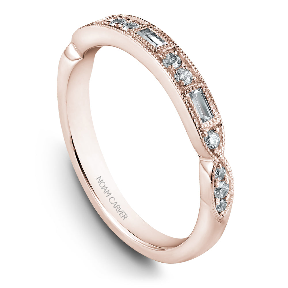 Noam Carver Matching Band B355-01 in 14K Rose Gold