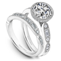 Noam Carver Engagement Ring B355-01 in 14K White Gold