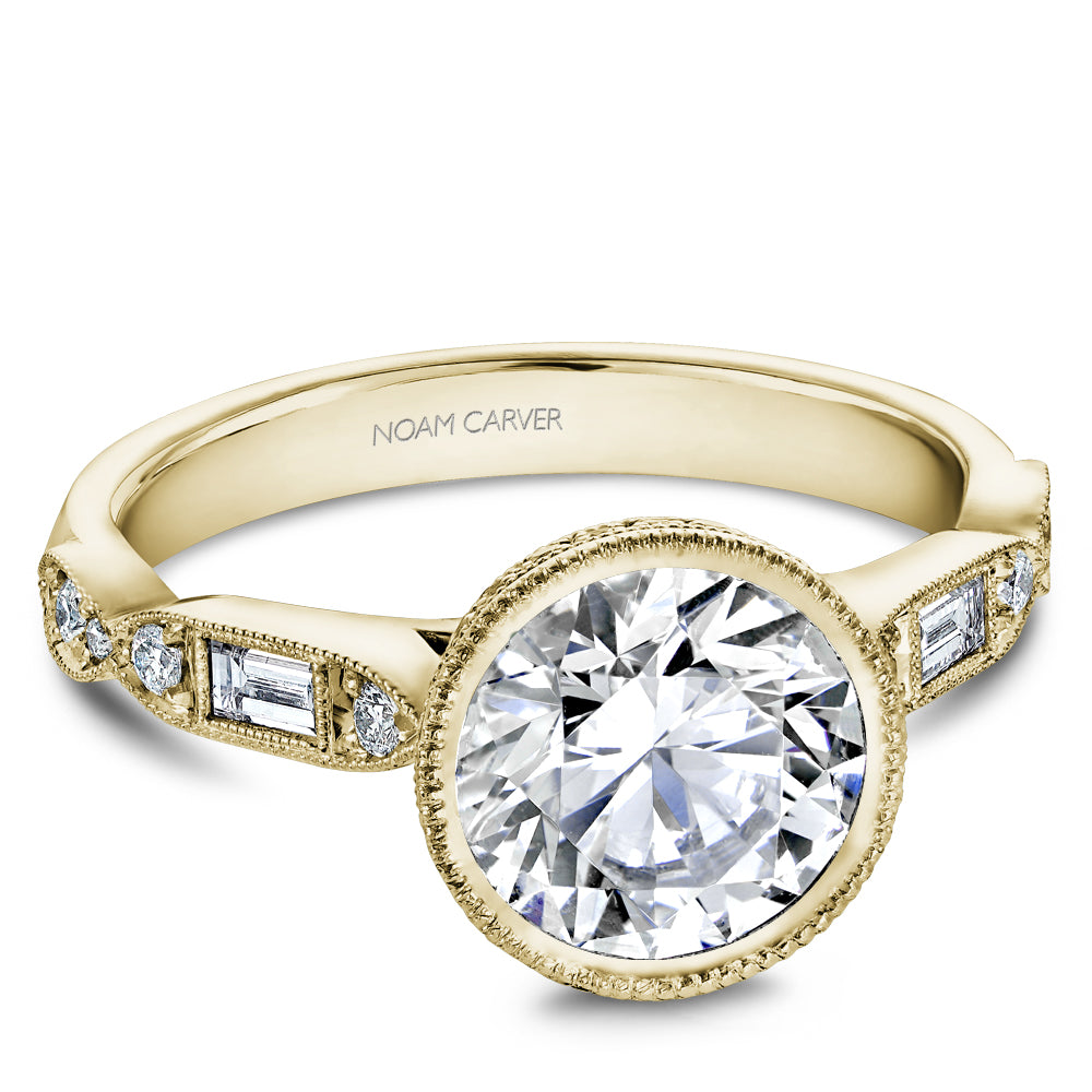 Noam Carver Engagement Ring B355-01 in 14K Yellow Gold