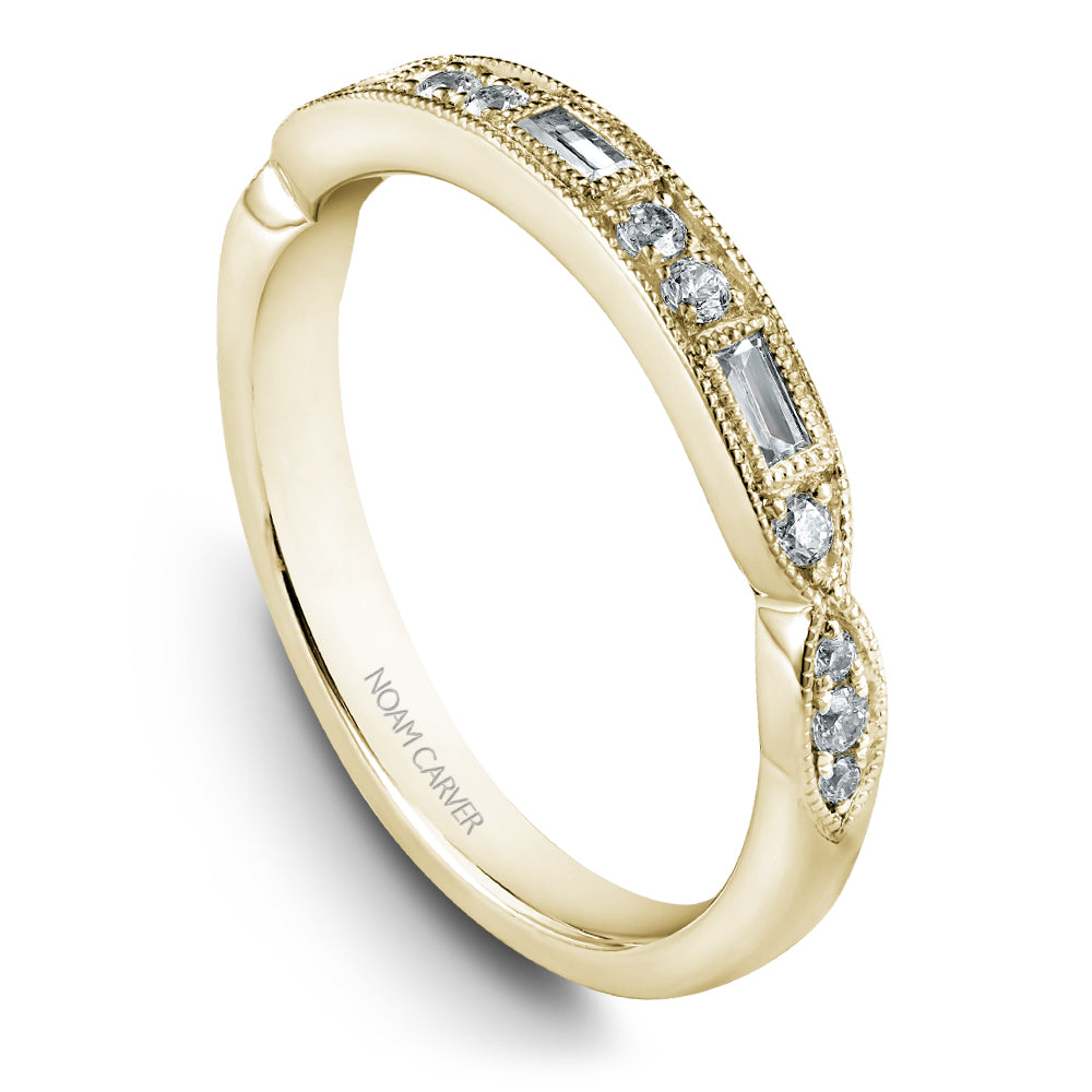 Noam Carver Matching Band B355-01 in 14K Yellow Gold