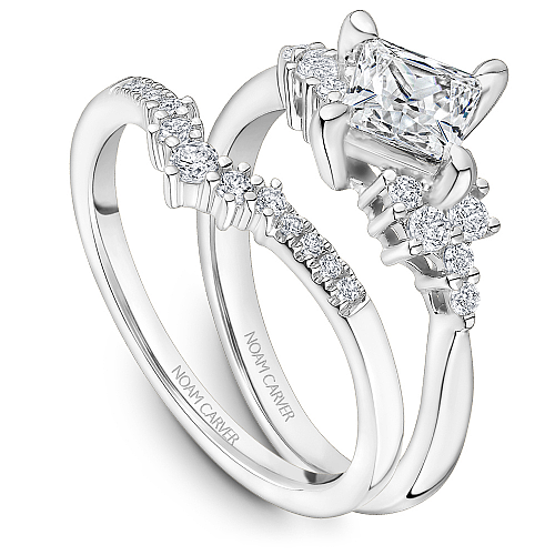 Noam Carver Engagement Ring B362-01 in 14K White Gold